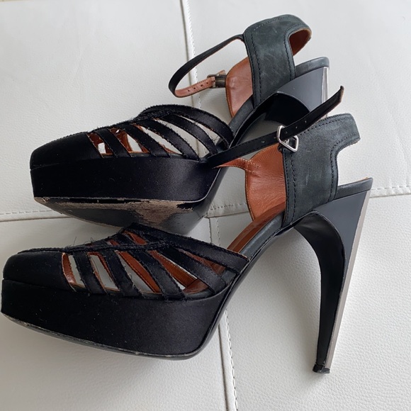 Lanvin fabulous platforms, silver heels, size 37 - Picture 3 of 8